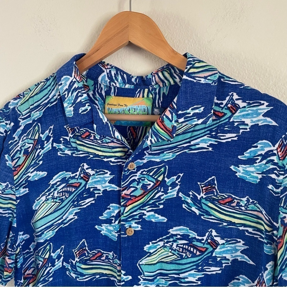 Chubbies Boating The Nutter Button Front Shirt No… - image 2